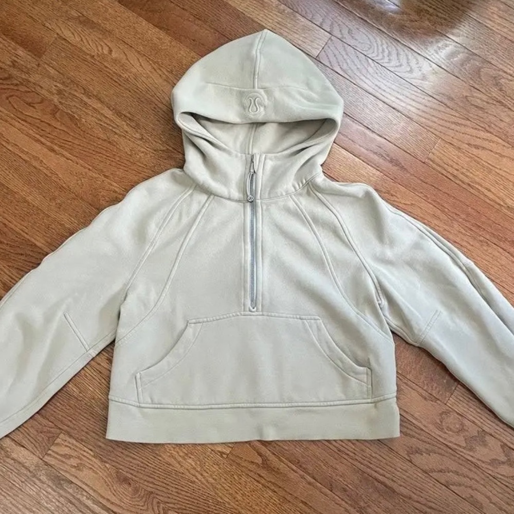 Lululemon Scuba Half Zip in Trench (tan/beige)